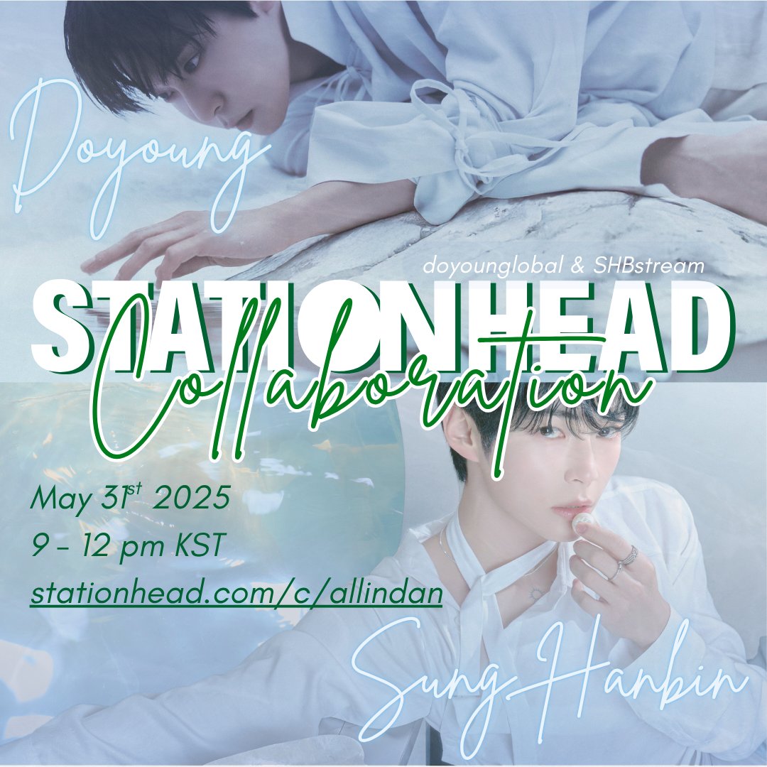 [🔊] #SUNGHANBIN x #DOYOUNG Stationhead Collaboration STARTS NOW!! 

Allins &amp; Doppus, our streaming collaboration lead by yours truly and <a href="/doyounglobal/">DOYOUNGLOBAL🪽</a> is  now on going! Come and let us "Soar" as "Champions" tonight while listening to wonderful musics 🏆🪽 

Join us on :