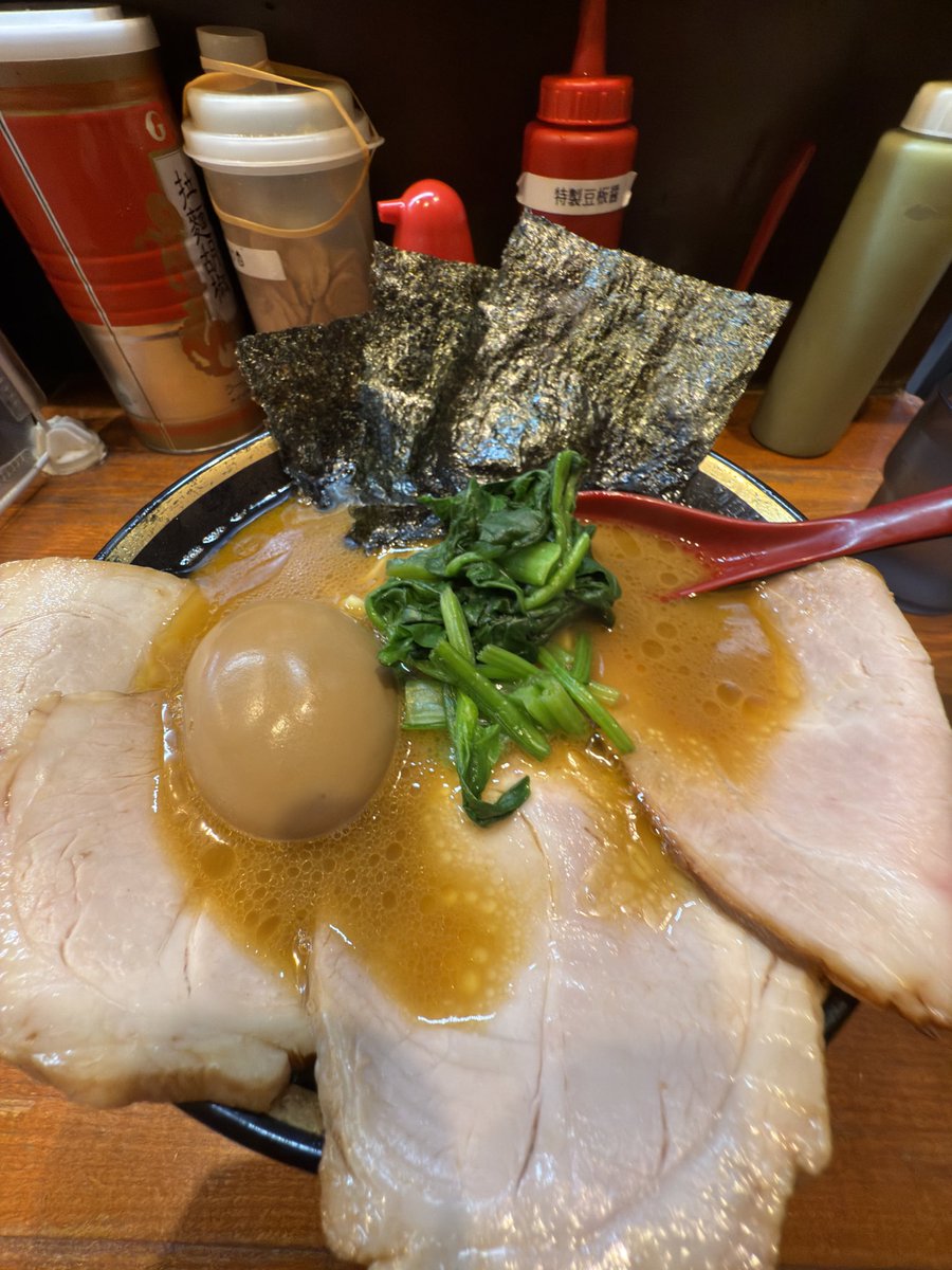 激動の土曜日🏃‍♂️家系ラーメンで〆。
良い1日になりました。格闘技最高！