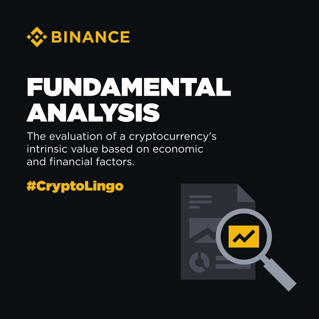 Stay informed with our #CryptoLingo series! Today's term: Fundamental Analysis. Stay tuned for more! logo