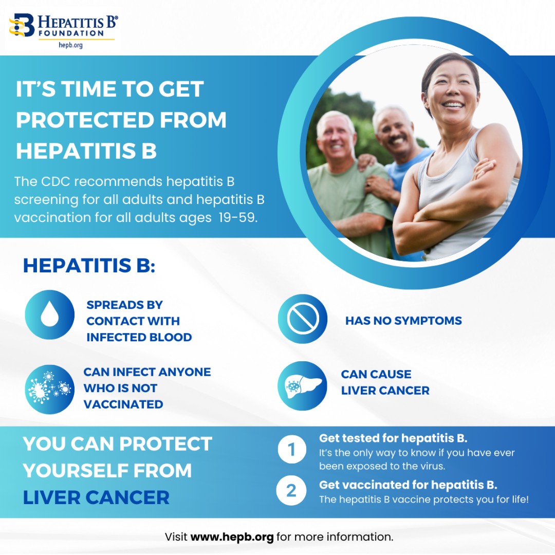 You can protect yourself from #LiverCancer ⬇️
1️⃣ Get tested for hepatitis B 🧪 It's the only way to know if you have ever been exposed to the virus.
2️⃣ Get vaccinated for hepatitis B 💉The hepatitis B vaccine protects you for life.

#hepatitisB