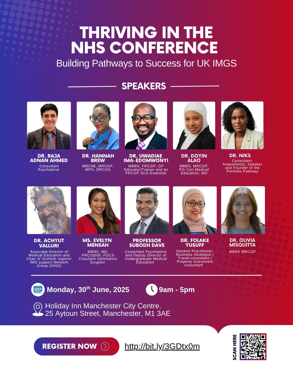 Dr. Ibifunke Pegba-Otemolu (@dribifunke) on Twitter photo I got a question about this so I wanted to clarify. It'll be a fantastic day and just like the NHS is for everyone, the <a href="/ThrivinginNHS/">ThrivinginNHS</a> Conference welcomes healthcare everyone wanting to thrive in the NHS
Monday 30th June 2025
See you there
bit.ly/3GDtx0m I got a question about this so I wanted to clarify. It'll be a fantastic day and just like the NHS is for everyone, the <a href="/ThrivinginNHS/">ThrivinginNHS</a> Conference welcomes healthcare everyone wanting to thrive in the NHS
Monday 30th June 2025
See you there
bit.ly/3GDtx0m