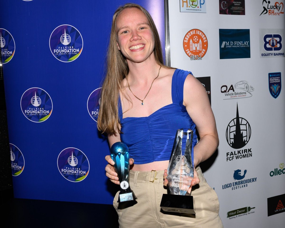 Falkirk Women Players Player of the year &amp; Coaches Player of the year!...

Aimie Docherty ⭐🏆

Congratulations Aimie picking up the double, very well deserved! 💙