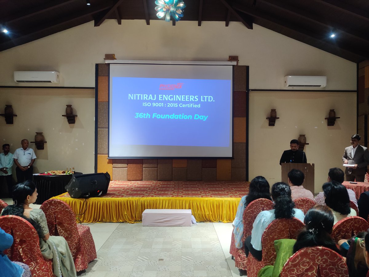 Phoenix_Nitiraj's tweet image. Celebration of 36th Foundation Day with our staff and their families!

#NitirajEngineers #HappyWorkplace #Phoenix
