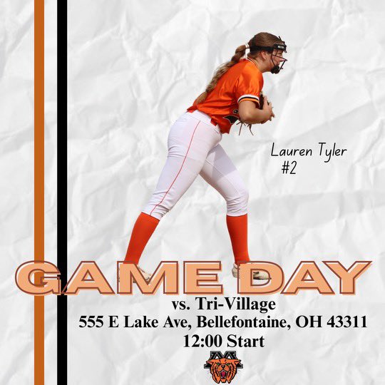 MinsterSoftball's tweet image. We head to Bellefontaine today to take on Tri-Village at 12:00.
See you at the field!
Go Cats!
🥎🧡🐾
Tickets can be purchased online or at the field.
Adults $11
Students $5