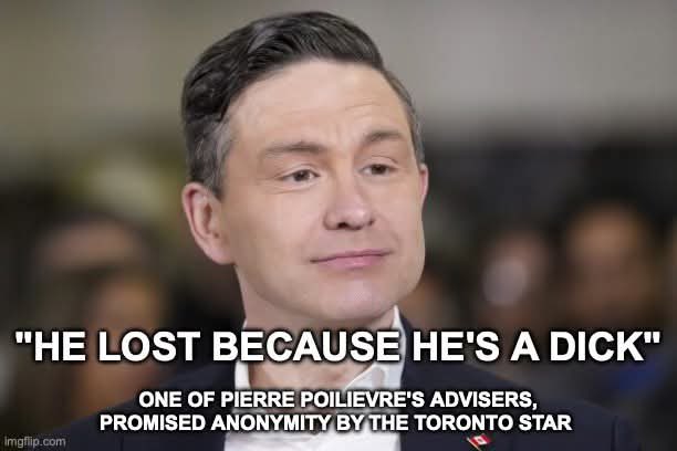 First it was Pierre. Then Jeff.

Now we find out his inner circle refers to him as Dick. I think I’ll stick with he’s a Dick. Seems most fitting.