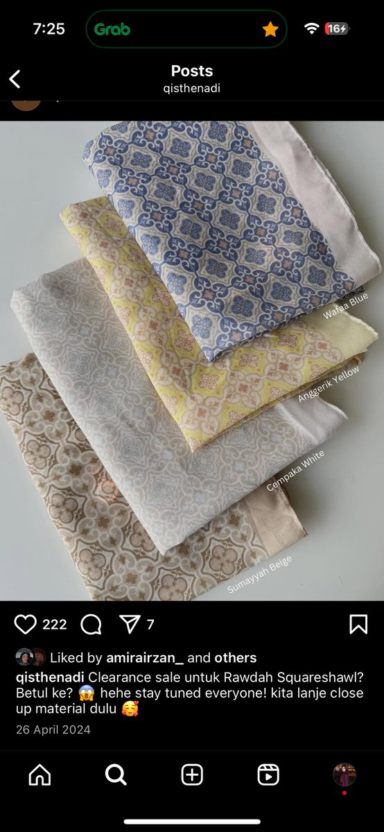 kalau ye pun lah nak buat, janganlah copy paste. Designer kita buatkan design, kite pilih sendiri color kita nak.  bayar untuk design and each color pun ada additional payment. Senang senang je ambil macam tu je buat tudung dia. Dahlah 100% sama pula tu