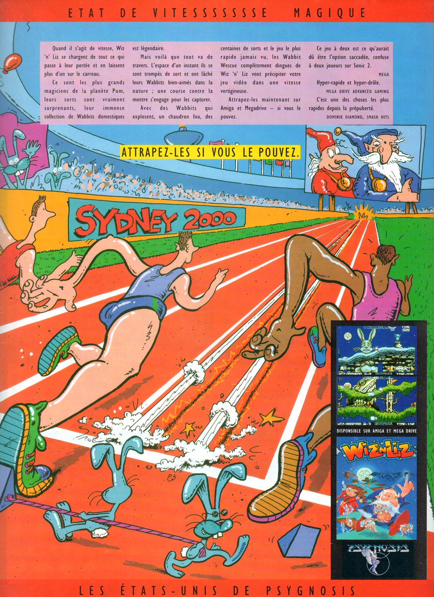 AllmightoFranky's tweet photo. La publicité papier du jour,bonjour!De la belle pub vue dans les pages d'un joypad de 1993!Du #Psygnosis avec #Puggsy et #WizNliz sur #Amiga et #Megadrive,#Dracula de Bram Stoker sur tout les supprots et du jeu #Bandai sur #Snes! #retro #retrogaming #culturepub #80s #90s https://t.co/dtI10YUGrU