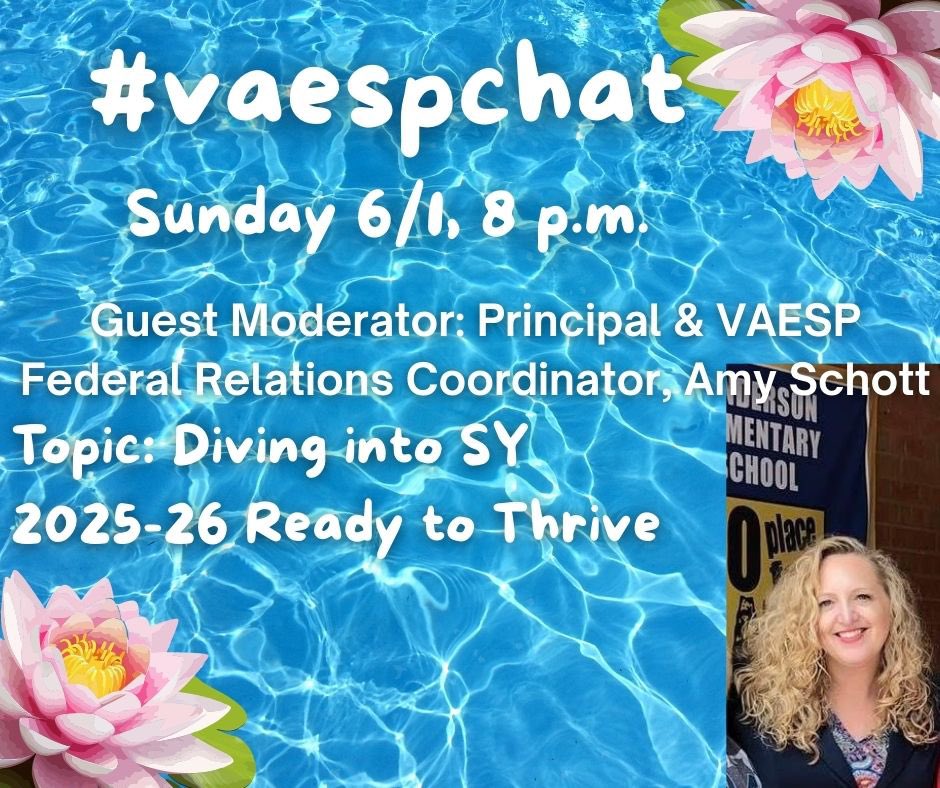 Dr. Andrew Buchheit (@andrewbuchheit) on Twitter photo #VAESPchat this Sunday June 1 at 8pm ET. Guest: Principal and <a href="/theVAESP/">VAESP</a> Federal Relations <a href="/MrsASchott/">Amy Schott</a> Topic: Diving into away 25-26 <a href="/KbartonKrista/">Krista Barton Arnold</a> <a href="/DrZissios/">Patricia Zissios</a> <a href="/CcpWilson/">Dr. Patrice C Wilson</a> <a href="/jmatherly/">John Matherly</a> <a href="/ChuckMossEDU/">Chuck Moss #DontBeAfraidToBeAwesome</a> <a href="/egoodman1215/">Dr. Eric Goodman</a> <a href="/MHawley_3/">Dr. Megan Hawley</a> <a href="/Principal_H/">๐๐ก๐ซ๐ข๐ฌ๐ญ๐จ๐ฉ๐ก๐๐ซ ๐๐๐ซ๐ซ๐ข๐ฌ ๐ธ๐ดโโ ๏ธ๐งฉ๐ค๐</a> <a href="/tylerhart_htx/">๐๐ฎ๐ก๐๐ง ๐๐๐ง๐ฉ</a> <a href="/Nick_EdwardsEDU/">Nick Edwards, M.Ed</a> <a href="/DrRenaeBryant/">Dr. Renae Bryant</a> #VAESPchat this Sunday June 1 at 8pm ET. Guest: Principal and <a href="/theVAESP/">VAESP</a> Federal Relations <a href="/MrsASchott/">Amy Schott</a> Topic: Diving into away 25-26 <a href="/KbartonKrista/">Krista Barton Arnold</a> <a href="/DrZissios/">Patricia Zissios</a> <a href="/CcpWilson/">Dr. Patrice C Wilson</a> <a href="/jmatherly/">John Matherly</a> <a href="/ChuckMossEDU/">Chuck Moss #DontBeAfraidToBeAwesome</a> <a href="/egoodman1215/">Dr. Eric Goodman</a> <a href="/MHawley_3/">Dr. Megan Hawley</a> <a href="/Principal_H/">๐๐ก๐ซ๐ข๐ฌ๐ญ๐จ๐ฉ๐ก๐๐ซ ๐๐๐ซ๐ซ๐ข๐ฌ ๐ธ๐ดโโ ๏ธ๐งฉ๐ค๐</a> <a href="/tylerhart_htx/">๐๐ฎ๐ก๐๐ง ๐๐๐ง๐ฉ</a> <a href="/Nick_EdwardsEDU/">Nick Edwards, M.Ed</a> <a href="/DrRenaeBryant/">Dr. Renae Bryant</a>
