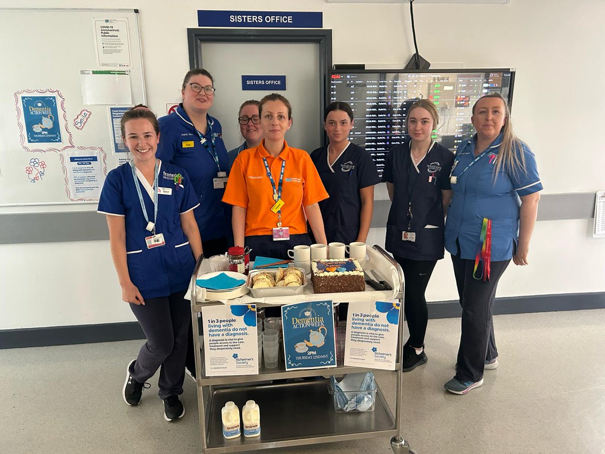 Staff across the Trust enjoyed a special tea party hosted to celebrate #DementiaActionWeek &amp; raise awareness on the importance of early diagnosis.

Thank you for the support you give to our patients living with dementia everyday✨