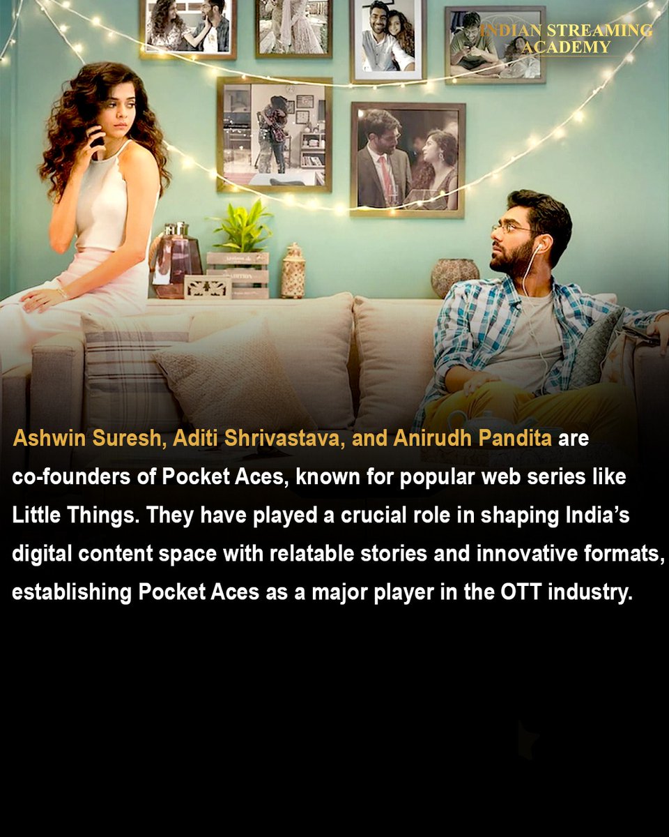Streaming Academy Awards (@streamingawards) on Twitter photo 🎥✨ Ashwin, Aditi & Anirudh of Pocket Aces are redefining Indian OTT with relatable hits like Little Things. 🌟📲
#StreamingPowerlist #100Powerlist #IndianStreamingAcademy #OTT #IndianOTT <a href="/ashwinsuresh/">Ashwin Suresh</a>
<a href="/anipandita/">Anirudh Pandita (anipandita.eth)</a> <a href="/PocketAcesHQ/">Pocket Aces</a> 🎥✨ Ashwin, Aditi & Anirudh of Pocket Aces are redefining Indian OTT with relatable hits like Little Things. 🌟📲
#StreamingPowerlist #100Powerlist #IndianStreamingAcademy #OTT #IndianOTT <a href="/ashwinsuresh/">Ashwin Suresh</a>
<a href="/anipandita/">Anirudh Pandita (anipandita.eth)</a> <a href="/PocketAcesHQ/">Pocket Aces</a>