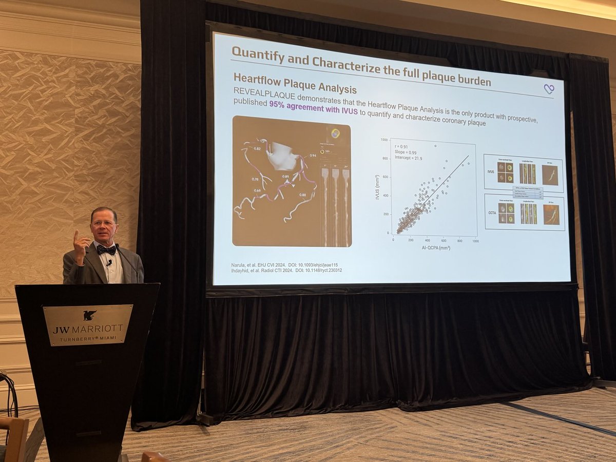 ⁦<a href="/nationallipid/">National Lipid Association</a>⁩ #NLASessions Allen Taylor and Melissa Wood discussing CCTA evaluation of@plaque
