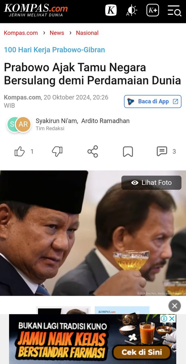 <a href="/AirinDatangLagi/">AirinNz_KembaliLagi</a> Buzzer kerjanya ngehoax mulu.. ayo siapa yg berani fitnah Sultan Brunei juga minum alkohol?? 👇