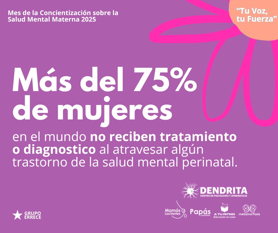 No seas parte del porcentaje, si estás pasando por episódios de  estrés, #ansiedad, bajo ánimo,  irritabilidad, o desregulación emocional busca ayuda, estamos para acompañarte a través de una consulta #perinatal.

Más información al 50371743954.