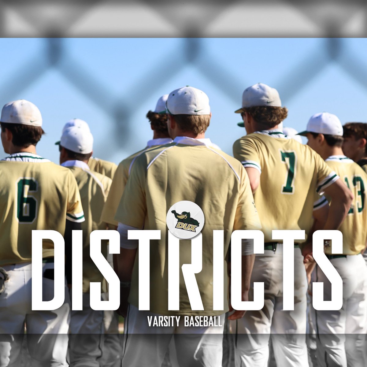 Baseball heads to Jenison to take on the Wildcats in a district semifinal starting at 10am. Go Dux!