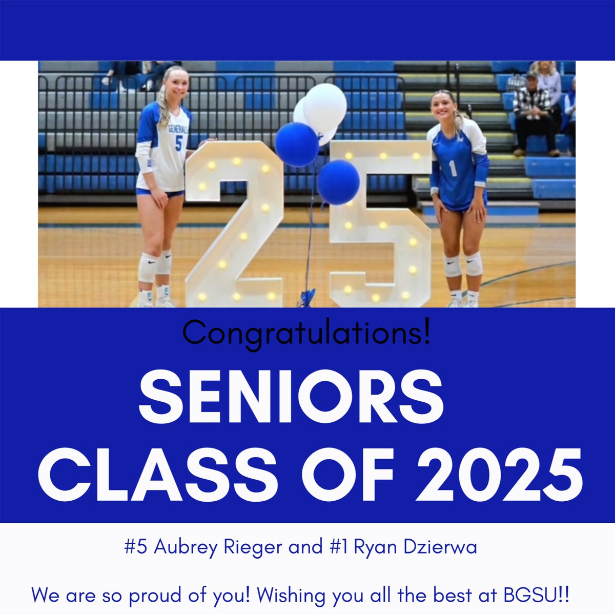 Anthony Wayne Volleyball (@awvball) on Twitter photo Celebrating these two very special seniors today!
We love you!! Wishing you all the best! Go be great!!
<a href="/DzierwaRyan/">Ryan Dzierwa</a> <a href="/aubreyrieger/">Aubrey Rieger</a> Celebrating these two very special seniors today!
We love you!! Wishing you all the best! Go be great!!
<a href="/DzierwaRyan/">Ryan Dzierwa</a> <a href="/aubreyrieger/">Aubrey Rieger</a>