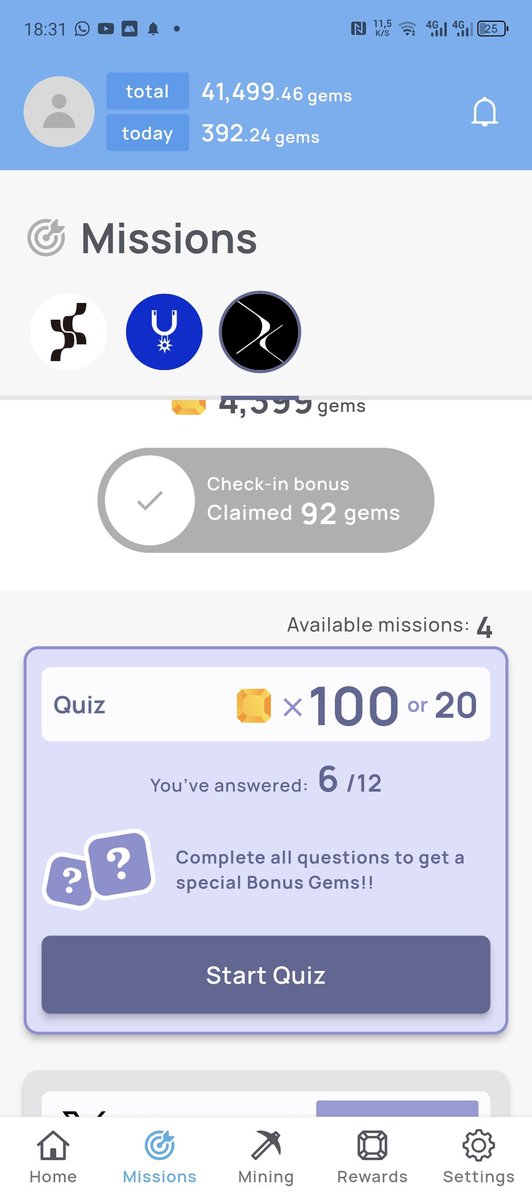 ElcinSeferov10's tweet photo. @Bhattawheed6892 @Xenea_io I also lost gemz points https://t.co/qh6ReBMPMM