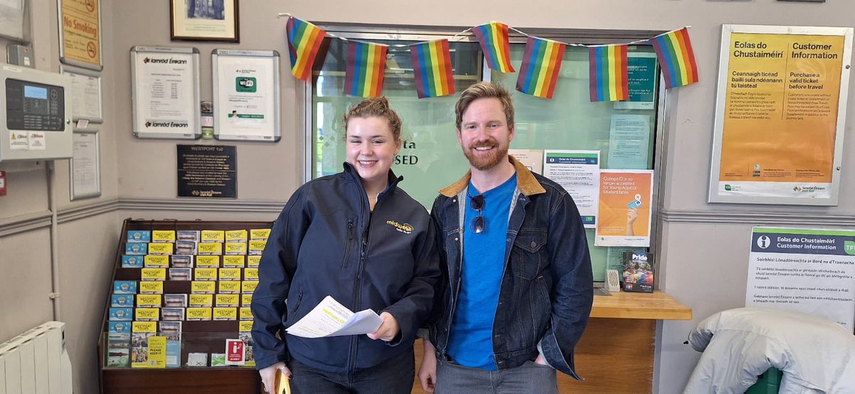 Iarnród Éireann (@irishrail) on Twitter photo A busy day in Westport as <a href="/Mayo_Pride/">Mayo Pride</a> kicks off!
Welcome to all attending from afar and locally, and to <a href="/radiomidwest/">Mid West Radio</a> who joined us in the station! A busy day in Westport as <a href="/Mayo_Pride/">Mayo Pride</a> kicks off!
Welcome to all attending from afar and locally, and to <a href="/radiomidwest/">Mid West Radio</a> who joined us in the station!