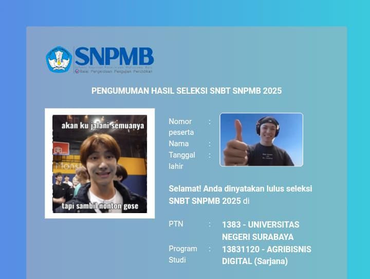 vernoceans's tweet photo. lupa ngabarin di sini.. alhamdulilahh lolos snbt euy INFOKAN KOSAN MOOTS https://t.co/Ktdsd5yima