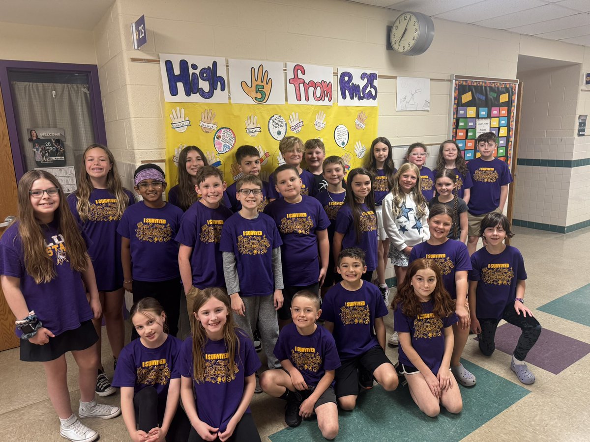 Hooray for 4th graders!  
Hooray for summer!  No rain stopped our parade as we walked the halls and left O’Block for the final time.  
Thank you to all the families who came to clap us out of school!