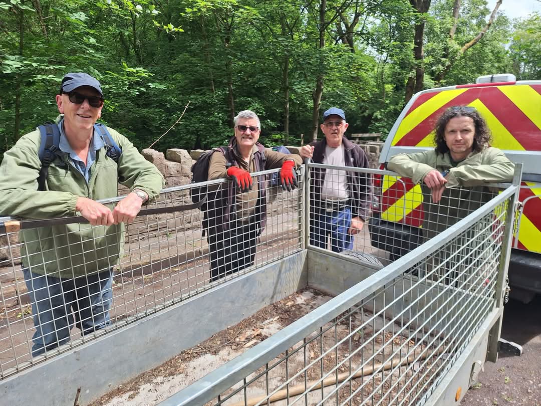 Team Tawd and Ranger Ben had a busy morning balsam bashing near Yewdale’s big pipe. They also cleared debris from the river but this time couldn’t get out 10 half buried trollies, a job for another day.