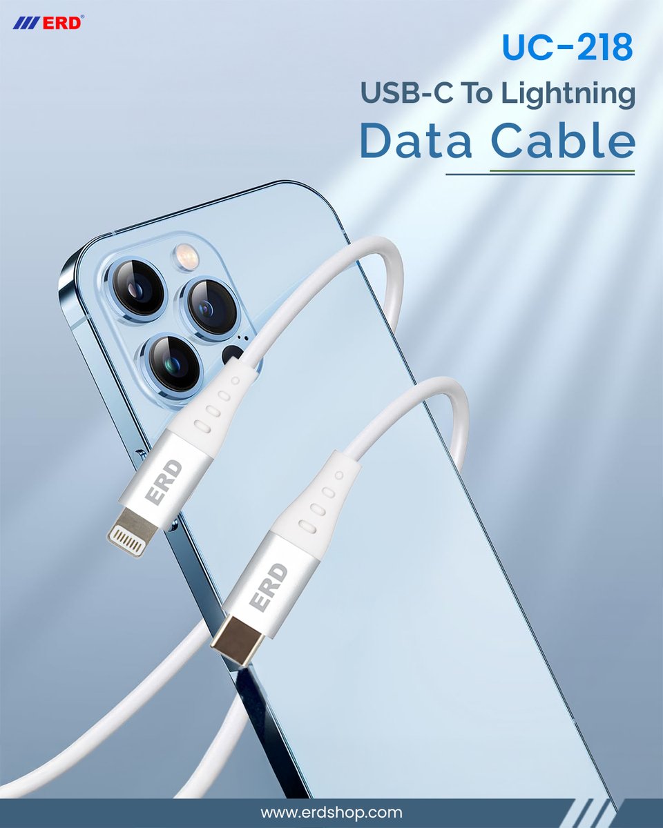 erdglobalindia's tweet image. Say hello to super-fast charging and seamless data transfer! Meet the all-new ERD UC-218 USB-C to Lightning Cable – built for speed, made for iPhone lovers!
erdshop.com

#ERD #Fastcharging #iPhonecable #USBtolightning #Mobileaccessories #Techessentials #Gadgetgoals