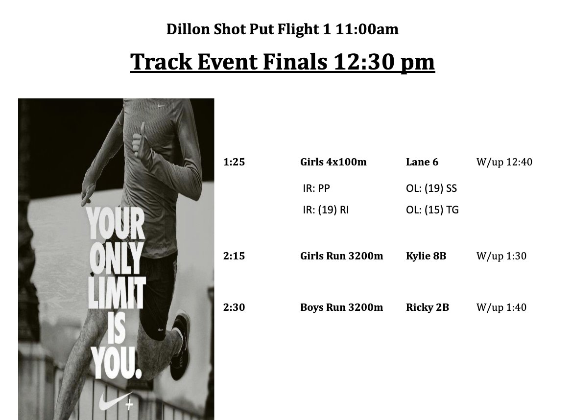 CWTrack's tweet image. Regional finals today! milesplit.live/meets/680247 for Live results! Lets punch some tickets to State!