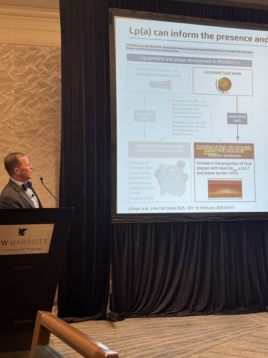 ⁦<a href="/nationallipid/">National Lipid Association</a>⁩ #NLASessions Is Lp(a) associated with higher risk plaque? Yes!