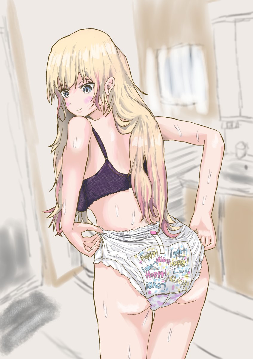 Diaper_hornet's tweet photo. お風呂上がりのおむつギャル https://t.co/xbM4d4pdKX