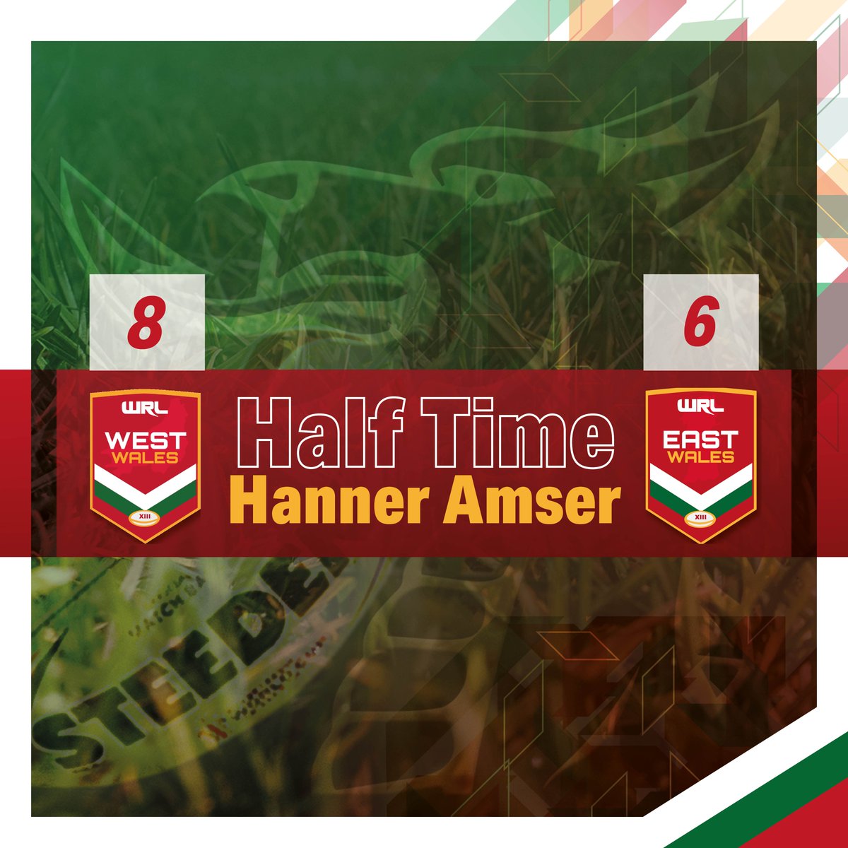 Hanner Amser🏉

A small lead for West Wales at the break in this U14 Origin decider at <a href="/neathrfc/">Neath RFC</a>. Both sides won one game each before today.

This match is not being streamed so please follow live updates at bit.ly/43nemS8

U18 Wales v Ireland at 3pm will be streamed.