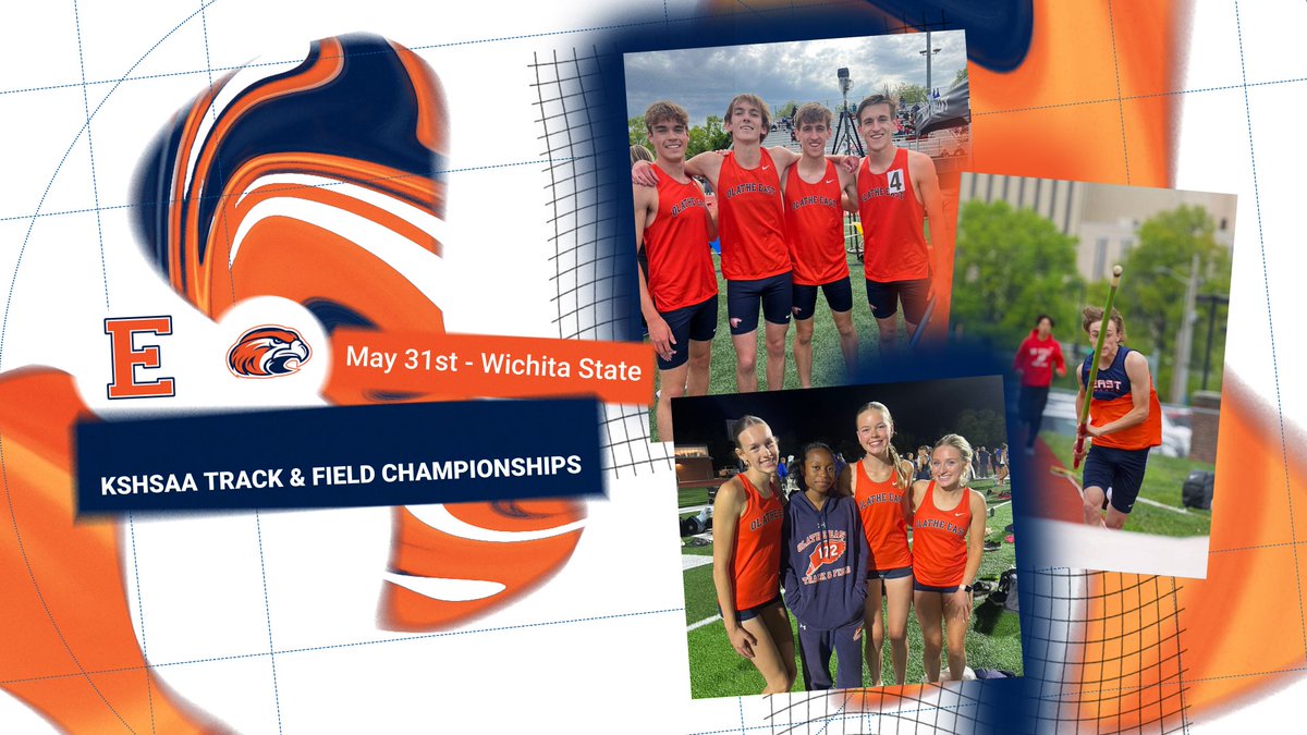 It's the final day of the KSHSAA Track &amp; Field Championships.    Good Luck Hawks!!  <a href="/OlatheEastHawks/">Olathe East High School</a> <a href="/OlatheEastTrack/">OE Track & Field</a>