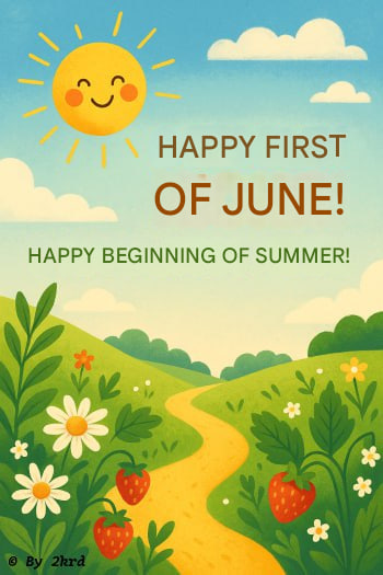 aniwispcom's tweet photo. 🌞 Happy 1st of June &amp; hello, summer!

Let this season bring ☀️ warmth, 🧭 new adventures &amp; 🍓 little joys!

More walks, more nature, more sun in your soul!

And to those celebrating Children's Day — may laughter fill your day!🌼

#Summer #FirstOfJune #ChildrensDay #HappySummer https://t.co/xwXEXVysBF