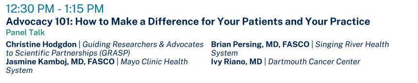 ASCO TECAG (@ascotecag) on Twitter photo 🎖️<a href="/ASCOTECAG/">ASCO TECAG</a> #ASCO25 #Trainees learn #advocacy early!
"Advocacy 101: How to Make a Difference for Your Patients and Your Practice" with <a href="/christeeny513/">Christine Hodgdon</a> #DrBrianPersing <a href="/IvyLorena_Md/">Ivy Riano, M.D.</a> <a href="/JasmineKambojMD/">Jasmine Kamboj, MD, FASCO</a>
⏰5/31 12:30 PM - 1:15 PM📌 Hall C
#OncMedEdCoP <a href="/ASCO/">ASCO</a> <a href="/HemOncFellows/">Hem-Onc Fellows Network</a> 🎖️<a href="/ASCOTECAG/">ASCO TECAG</a> #ASCO25 #Trainees learn #advocacy early!
"Advocacy 101: How to Make a Difference for Your Patients and Your Practice" with <a href="/christeeny513/">Christine Hodgdon</a> #DrBrianPersing <a href="/IvyLorena_Md/">Ivy Riano, M.D.</a> <a href="/JasmineKambojMD/">Jasmine Kamboj, MD, FASCO</a>
⏰5/31 12:30 PM - 1:15 PM📌 Hall C
#OncMedEdCoP <a href="/ASCO/">ASCO</a> <a href="/HemOncFellows/">Hem-Onc Fellows Network</a>