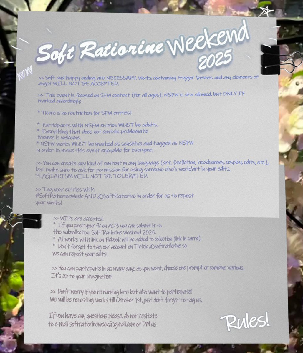 Soft Ratiorine Week 2025 tweet media