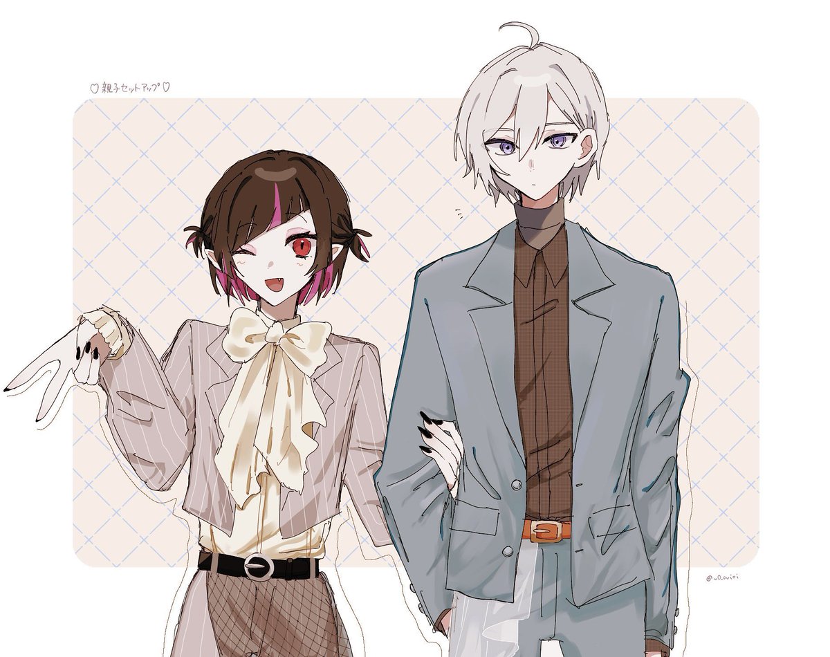 v0_ovioi's tweet image. 親子🎶  ※捏造服