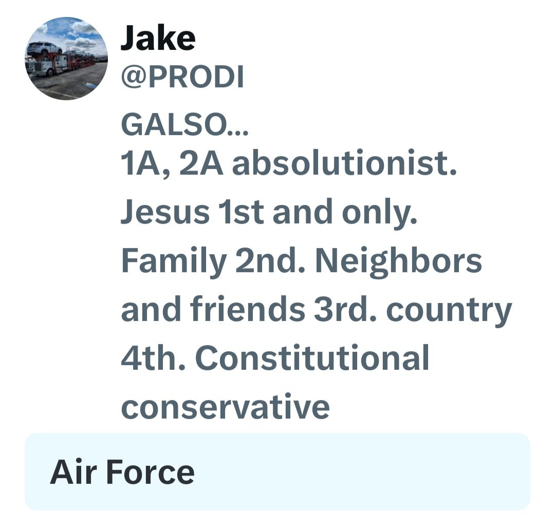 Welcome and FOLLOW our newest brother <a href="/PRODIGALSON0972/">Jake</a> 😎🇺🇸✈️🫡 HUA