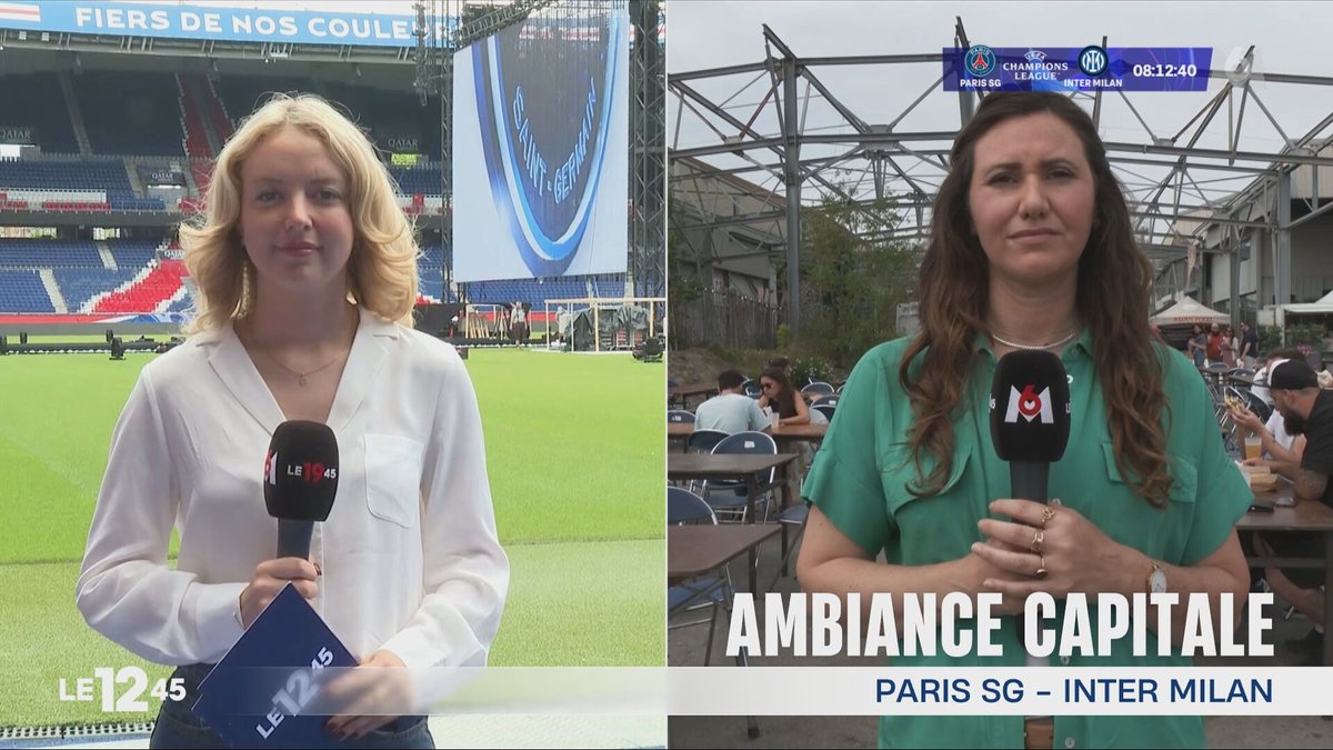 ⚽️Ce samedi dans #Le1245 de Dominique Tenza sur <a href="/M6/">M6</a> <a href="/m6info/">M6 Info</a> : <a href="/PSG_inside/">Paris Saint-Germain</a> - <a href="/Inter/">Inter ⭐⭐</a> à Munich, avec nos journalistes <a href="/Laetitia_Simoes/">Laëtitia Simões</a> <a href="/abelferrod/">abel fernandez</a> <a href="/RomanArdeois/">Roman Ardeois</a> <a href="/erichervem6/">HERVE Eric</a> <a href="/bastinheau/">Bastien Coquelle</a> <a href="/ParfaitFloranne/">Floranne Parfait</a> <a href="/MarionDelpech/">Marion Delpech</a>