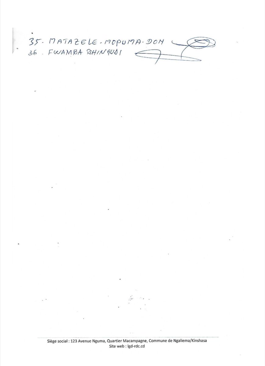 #RDC: 𝐃É𝐂𝐋𝐀𝐑𝐀𝐓𝐈𝐎𝐍 𝐏𝐎𝐋𝐈𝐓𝐈𝐐𝐔𝐄