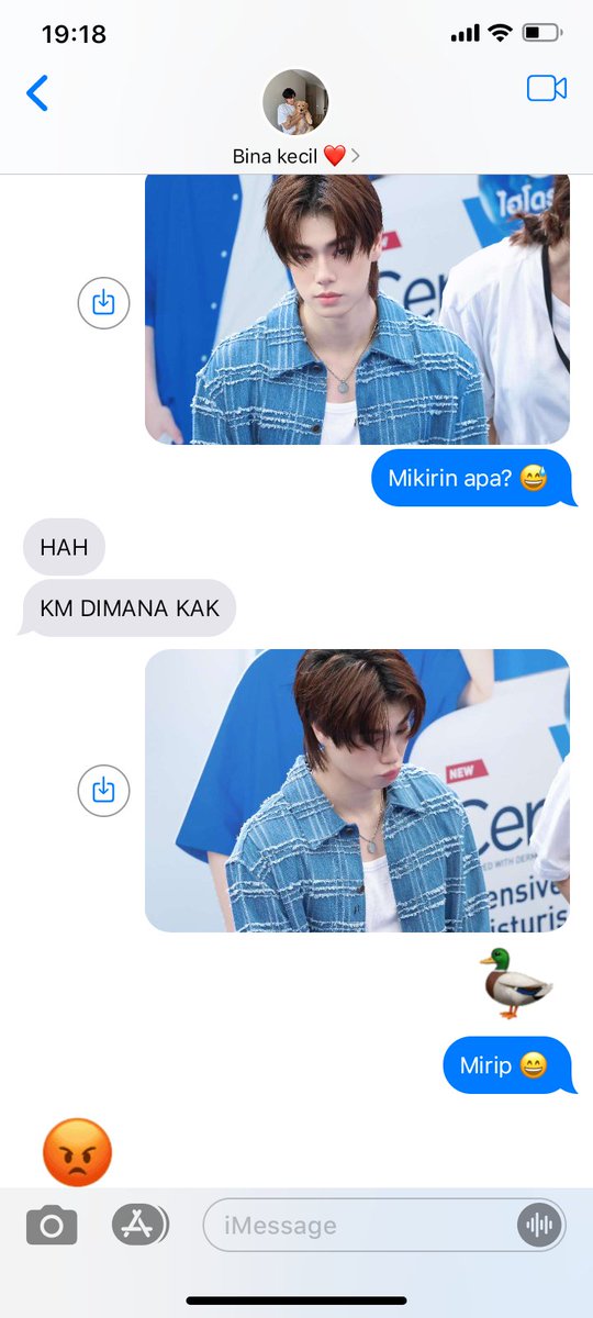 flowelune's tweet photo. io &amp; bina si pop ice vanilla blue! 

a #pondphuwin idol x aktor five tweets au. https://t.co/0XzpCmIJMf