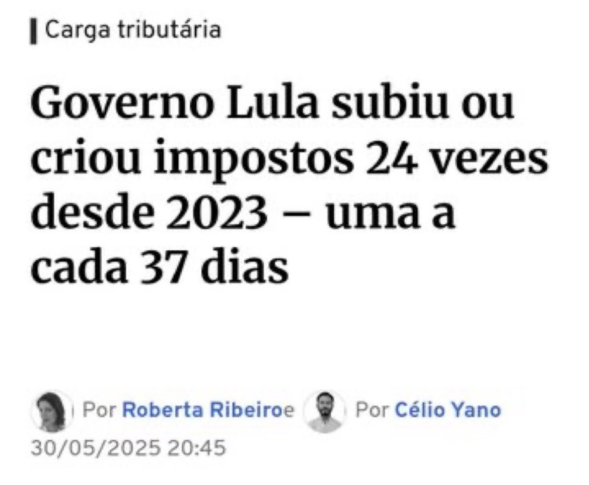“Nunca na história deste país”, o brasileiro foi tão roubado. E ainda chamam esse troço de “governo”.