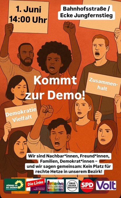 Nautilu40286557's tweet photo. #b0106 #Rechtspopulismus #Rechtsradikalismus
#MartinSellner in der #Staatsreparatur (Lichterfelde-Ost).
Gegenprotest: Bahnhofstraße/ Ecke Jungfernstieg 14 Uhr!
https://t.co/rhPoJzBbCG https://t.co/IzZwc5EafD