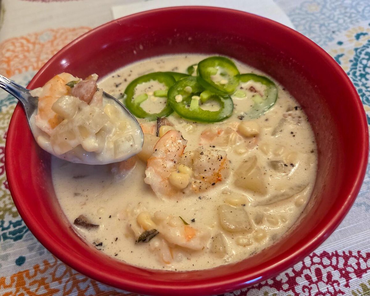 homevsfastfood's tweet photo. [Homemade] Corn chowder with shrimp
👉 https://t.co/J4kfnLdrNE
#CornChowder #ShrimpRecipe #HomemadeCooking #ComfortFood #FoodLovers #homecooking #food #recipes #foodpic #foodie #foodlover #cooking #hungry #goodfood #homecookingvsfastfood https://t.co/LxtVtSAocN