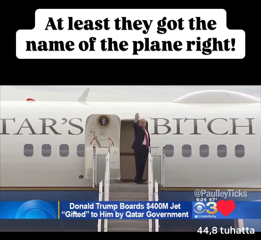 Mats on X: "Qatar's Bitch 🤣🤡 @realDonaldTrump https://t.co/nBm8IP4hYJ" / X