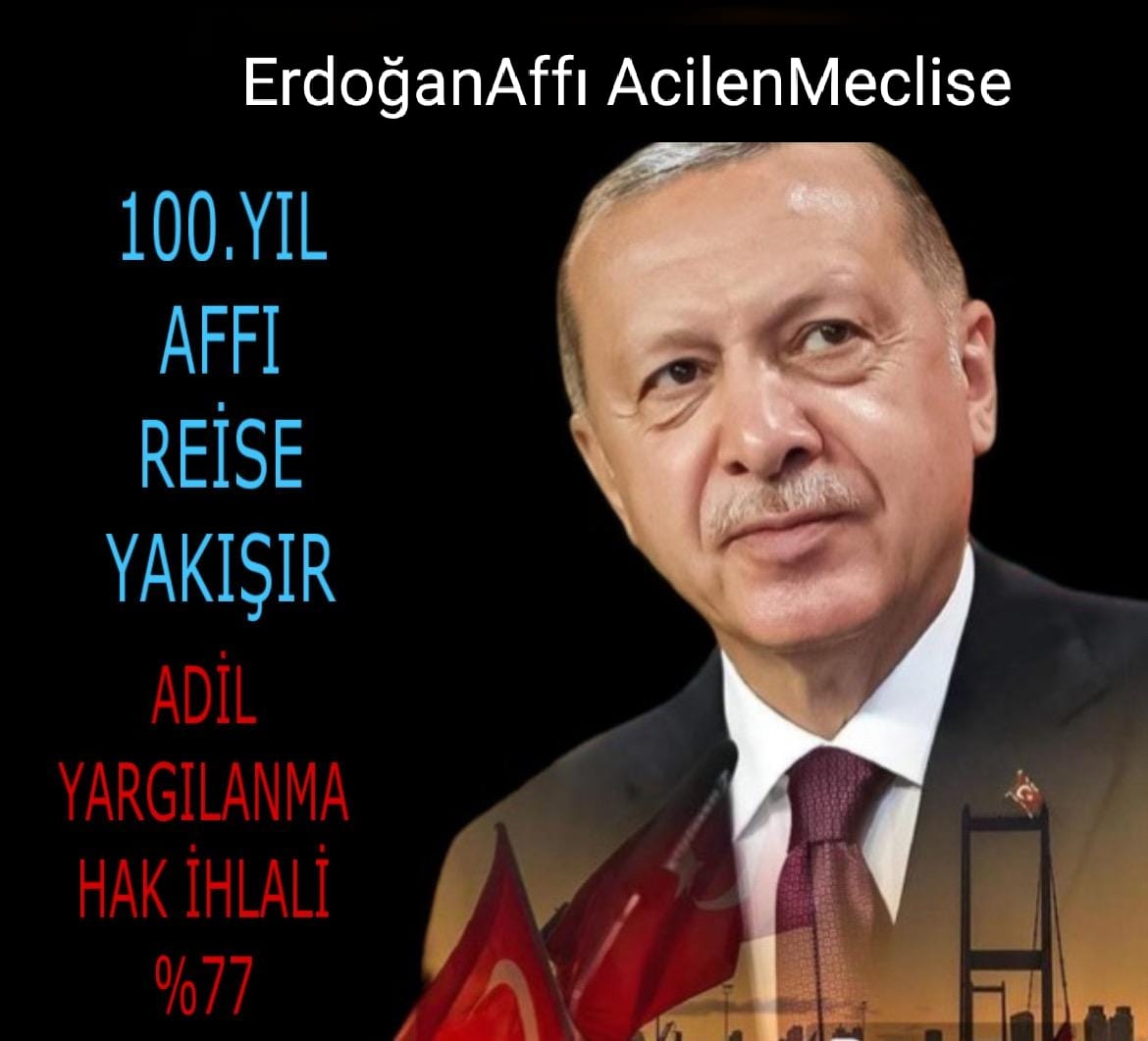GenelAf  MitingiSesOlun 🕊️

<a href="/RTErdogan/">Recep Tayyip Erdoğan</a> <a href="/eczozgurozel/">Özgür Özel</a> <a href="/dbdevletbahceli/">Devlet Bahçeli</a> <a href="/TBMMresmi/">TBMM</a> <a href="/Akparti/">AK Parti</a> <a href="/adalet_bakanlik/">T.C. Adalet Bakanlığı</a> <a href="/MHP_Bilgi/">MHP</a> <a href="/herkesicinCHP/">CHP 🇹🇷</a> <a href="/Mhalukcavusoglu/">M.Haluk Çavuşoğlu</a>