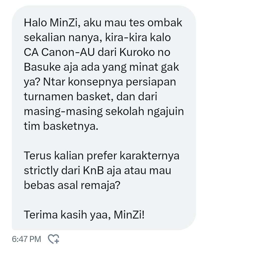 TTCA2D's tweet photo. [ TEST OMBAK ]

TAG TEMEN KALIAN YANG DOYAN 𝗞𝗨𝗥𝗢𝗞𝗢 𝗡𝗢 𝗕𝗔𝗦𝗨𝗞𝗘. 😂🏀 CUNG YANG MINAT, 𝗖𝗔𝗡𝗢𝗡 𝗔𝗨 YA. https://t.co/ZhgosYrTCQ
