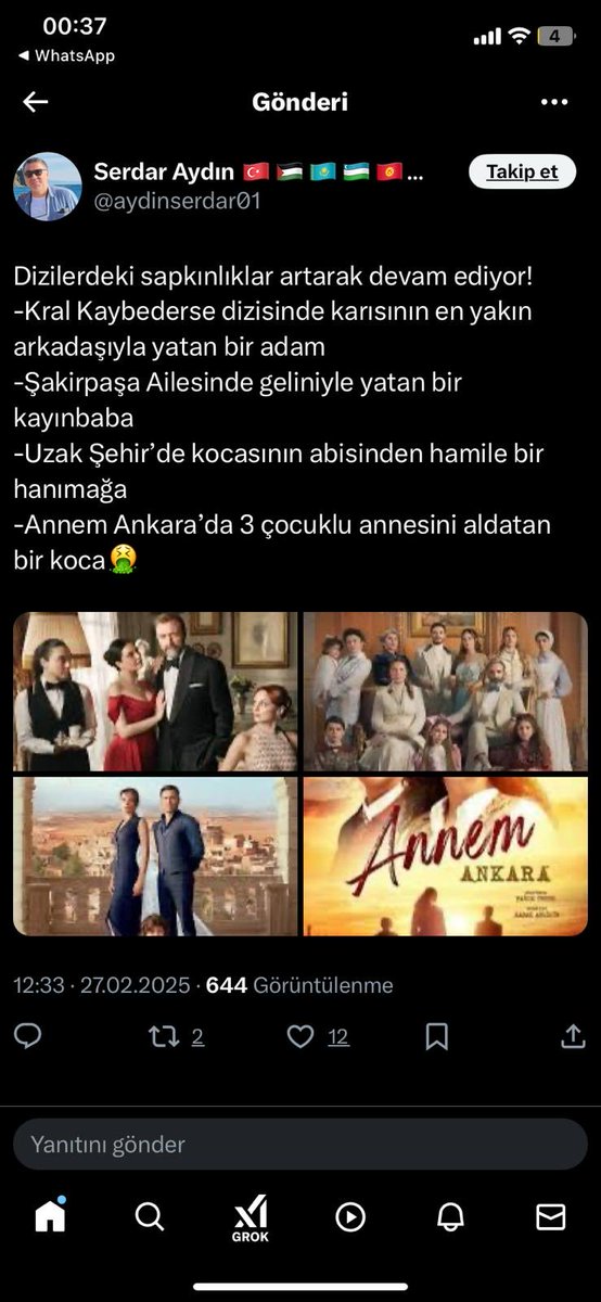 aDilipak's tweet photo. Aile yılına yakışır aile dizileri https://t.co/KHkpMamH3X