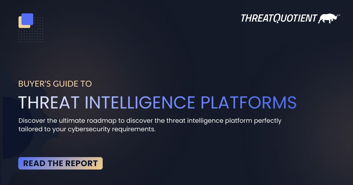 🔒 Strengthen your cybersecurity strategy with our comprehensive guide to selecting the right Threat Intelligence Platform. Claim your copy: lnkd.in/g9pec2_x