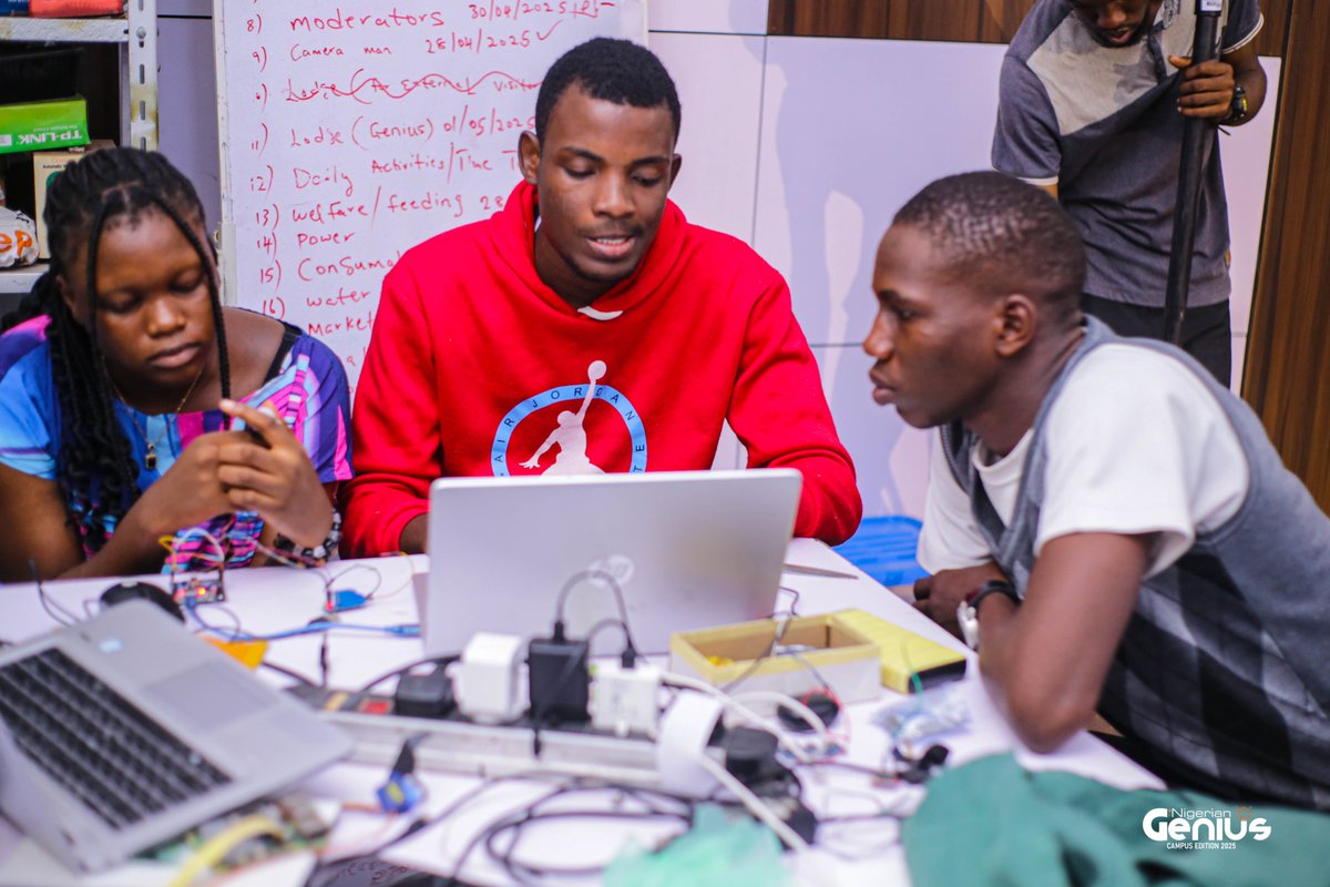 CIC Makerspace (@cic_makerspace) on Twitter photo Picture excerpts of the geniuses from
<a href="/lautechofficial/">Ladoke Akintola University of Technology</a> as they share a progress report on their final project - an AI-powered security device that can be used to tackle Nigeria's insecurity issues. Supported by
<a href="/ACTFoundation_/">ACTFoundation</a>
<a href="/AEC_Africa/">Advanced Engineering Centre (AEC)</a>
<a href="/autodesk/">Autodesk</a>
#NigerianGenius
#Engineering Picture excerpts of the geniuses from
<a href="/lautechofficial/">Ladoke Akintola University of Technology</a> as they share a progress report on their final project - an AI-powered security device that can be used to tackle Nigeria's insecurity issues. Supported by
<a href="/ACTFoundation_/">ACTFoundation</a>
<a href="/AEC_Africa/">Advanced Engineering Centre (AEC)</a>
<a href="/autodesk/">Autodesk</a>
#NigerianGenius
#Engineering