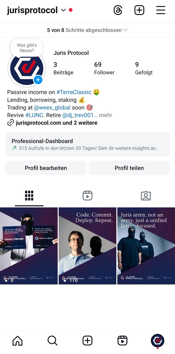 JurisProtocol's tweet image. 69 followers on our #JurisProtocol Instagram page. Our founder @luna_lover69 loves it.

$Juris will surprise $lunc 🫢🤝