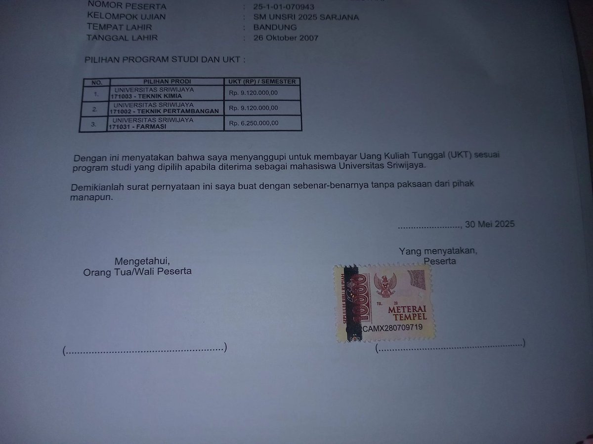 ya Allah seberat ini rasanya daftar di kampus yg gak kita mau