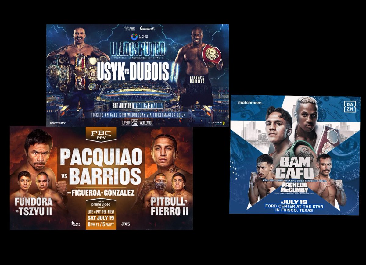 I CAN’T WAIT FOR 
JULY 19TH‼️⏳⏳
💥💥💥

#Boxing 
🥊🥊🥊🥊